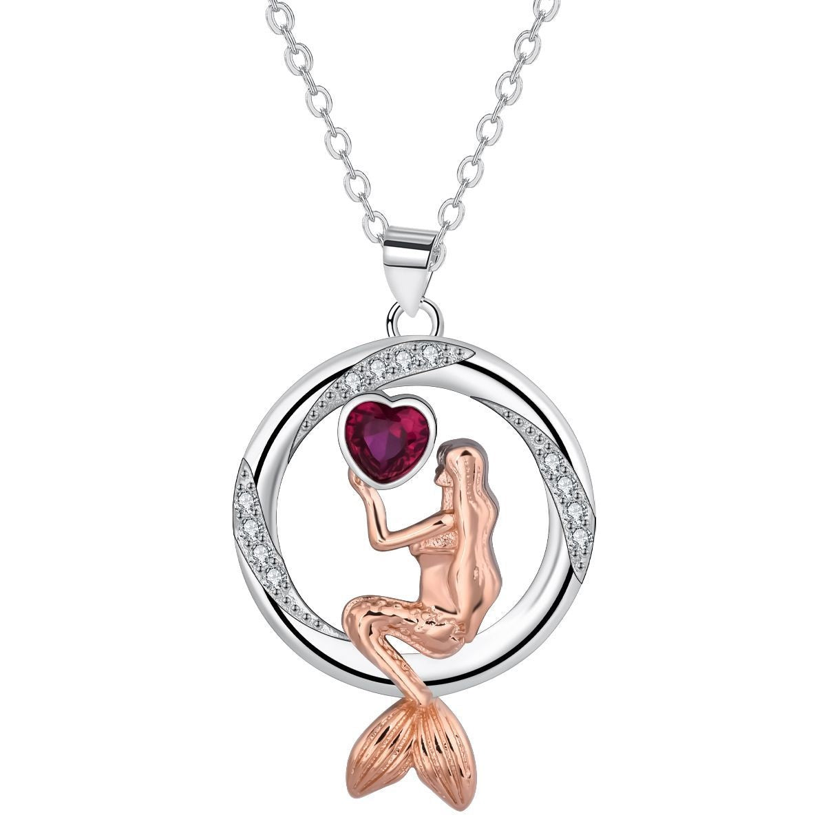 European And American Ornament Mermaid Women's Necklace
