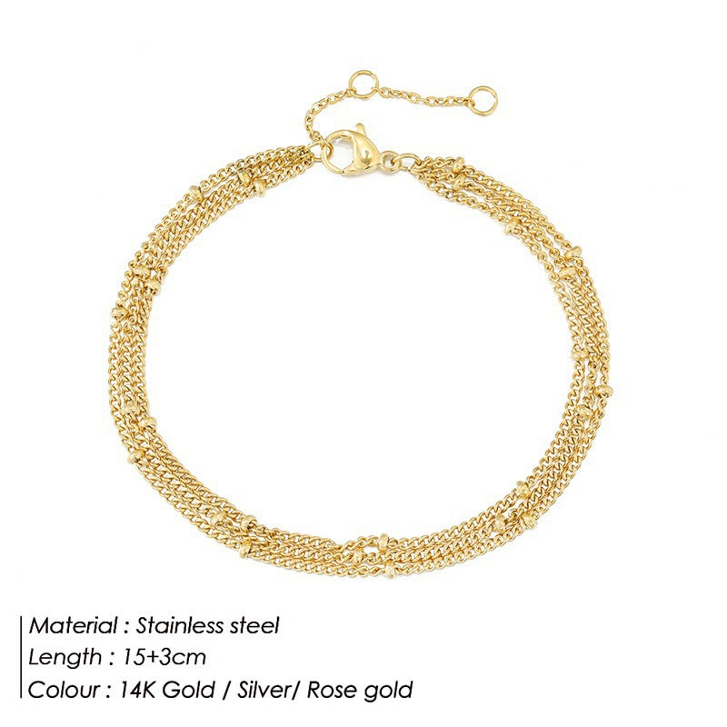 Women's Single Layer Titanium Steel Bracelet