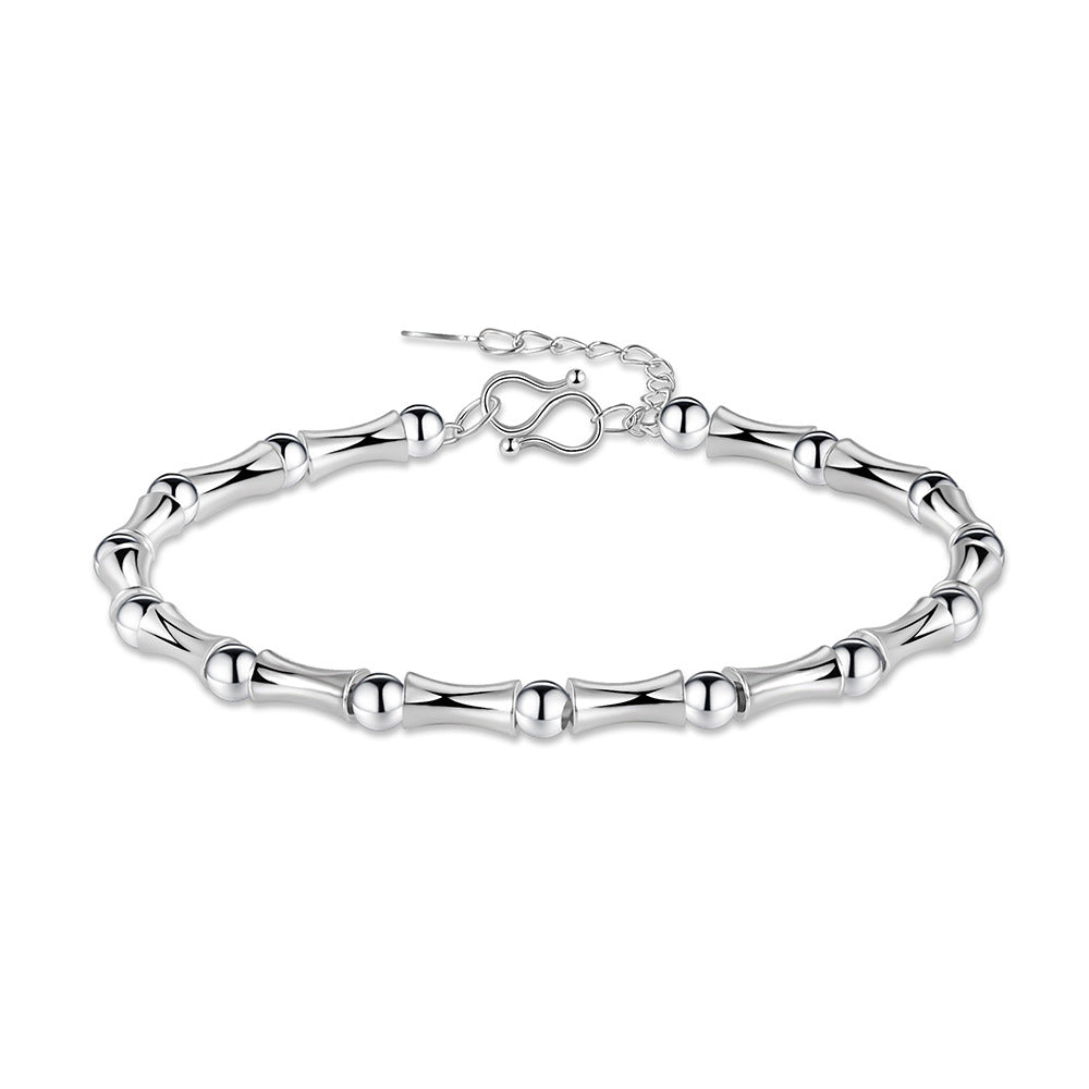 Niche Round Beads Stitching Bamboo Bracelet