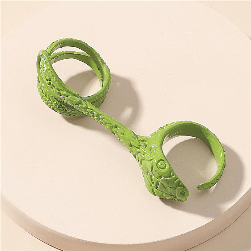 Personality Creative Snake Ring European And American Retro Jewelry