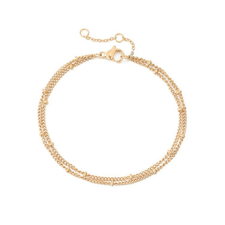 Women's Single Layer Titanium Steel Bracelet