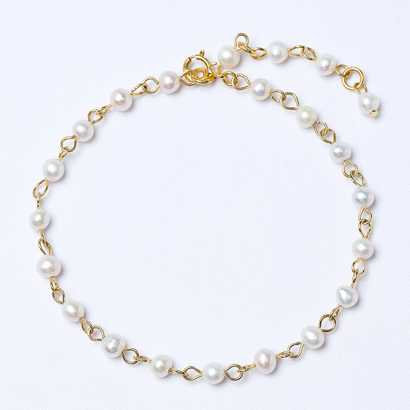 Orla – Perlenarmband, 925 Silber