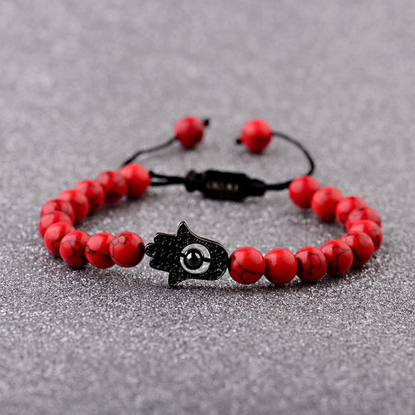 Jolanthe – Perlenarmband mit Drachenmotiv