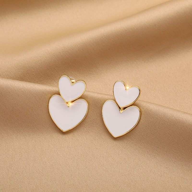 925 Sterling Silver Needle Earrings Female Temperament Hypoallergenic Ear Jewelry