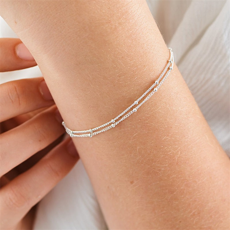 Women's Single Layer Titanium Steel Bracelet