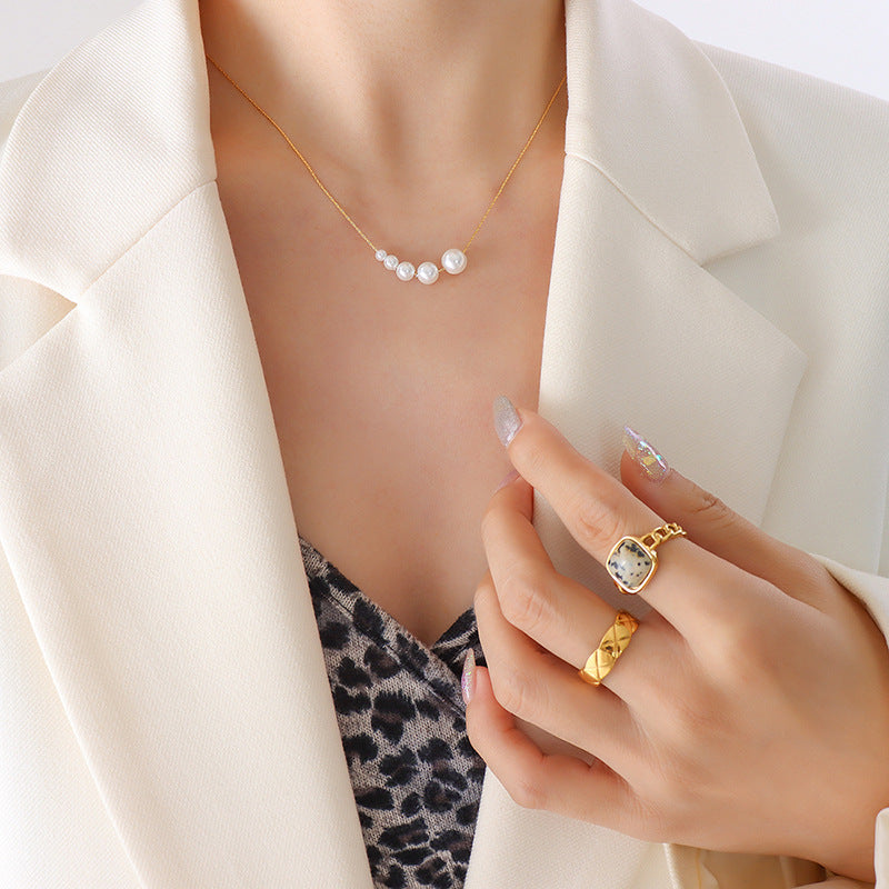 Fashion And Personalized Square Chain Titanium Steel Necklace
