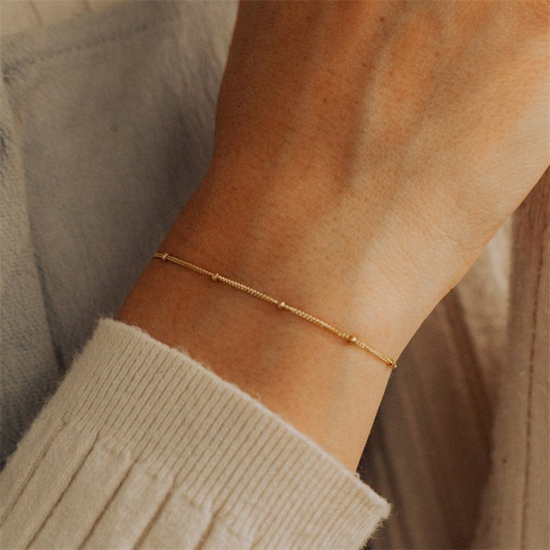 Women's Single Layer Titanium Steel Bracelet
