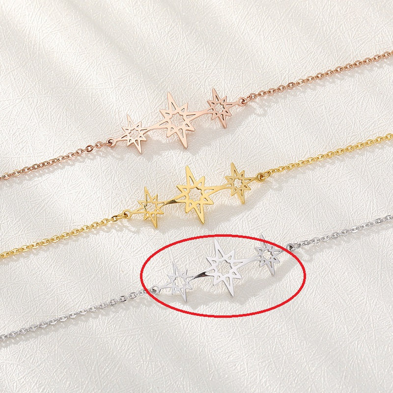 Hollow Gold Necklace Stainless Steel Bracelet XINGX Pendant