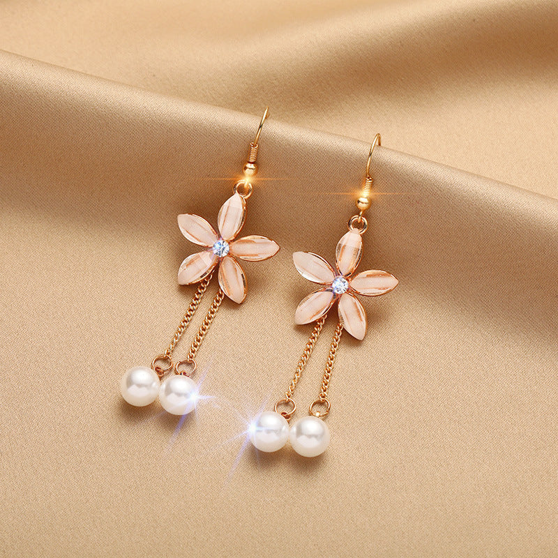 925 Sterling Silver Needle Earrings Female Temperament Hypoallergenic Ear Jewelry