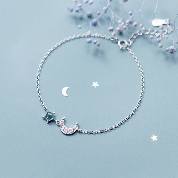 Okka – Armband aus Metall mit Mondmotiv