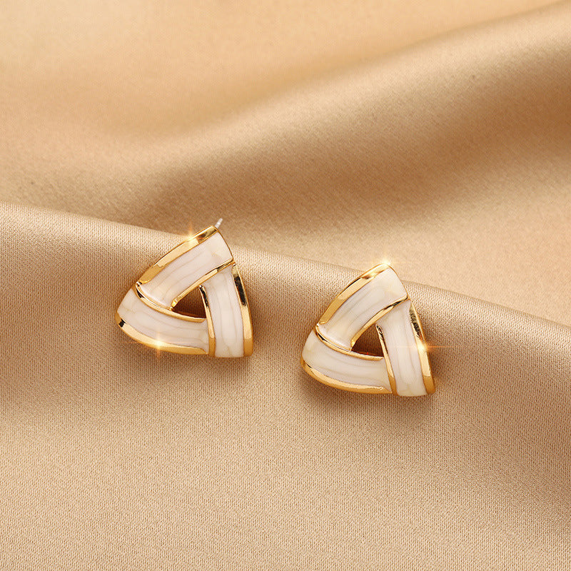 925 Sterling Silver Needle Earrings Female Temperament Hypoallergenic Ear Jewelry
