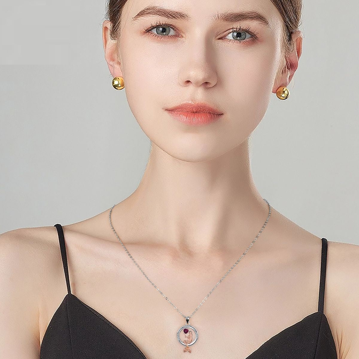 European And American Ornament Mermaid Women's Necklace