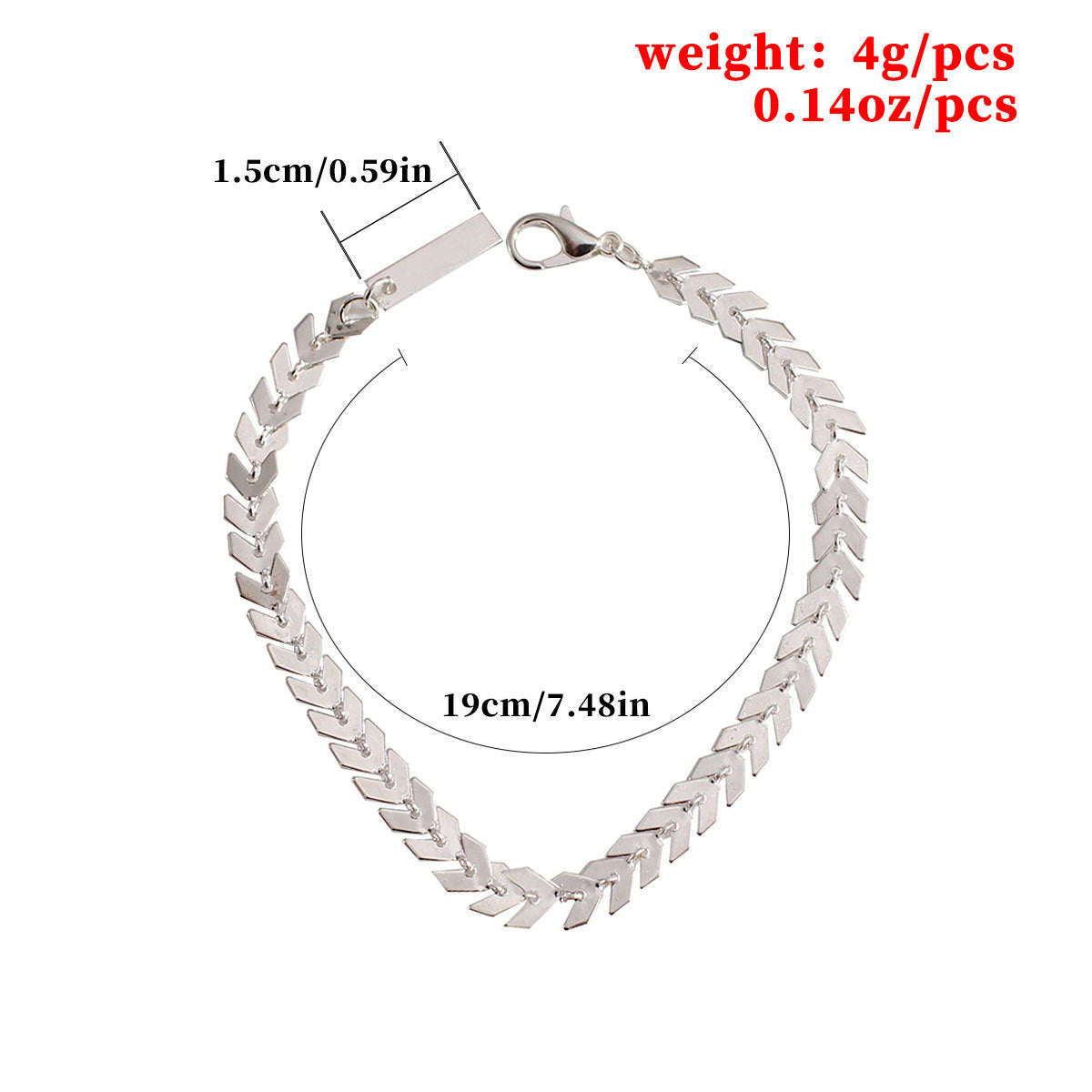 Svenja – Schlichtes Kettenarmband