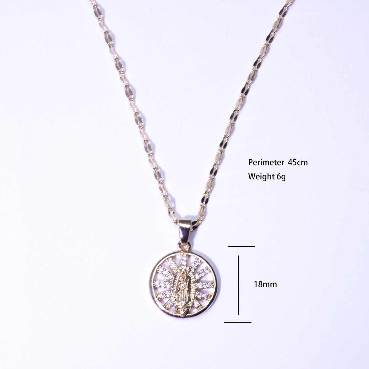 Fashion Design Virgin Mary Pendant Necklace European And American Style Jewelry