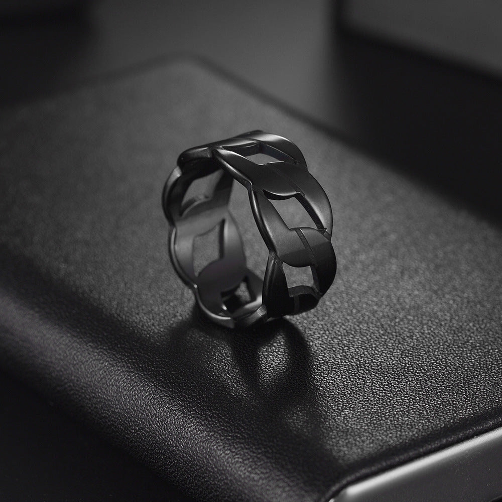 Men's Laser Cut Chain Ring
