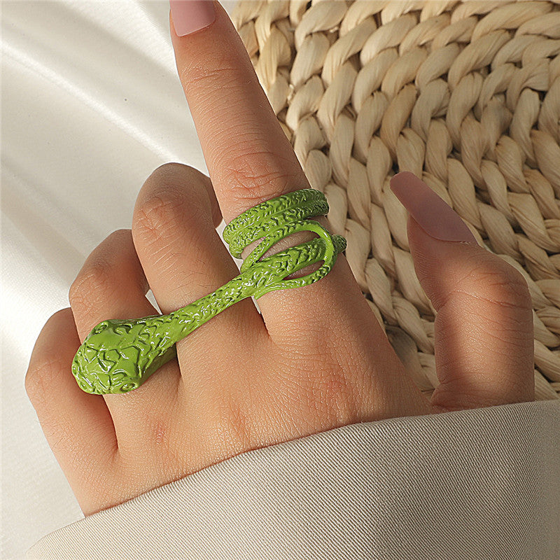 Personality Creative Snake Ring European And American Retro Jewelry