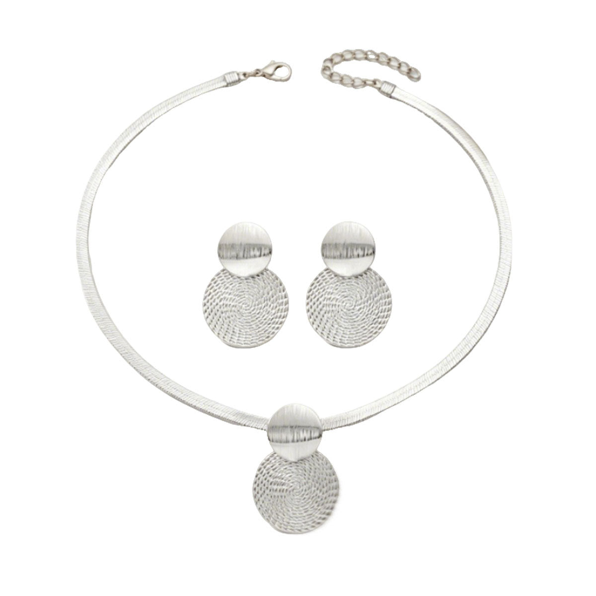 Aspen – Set mit Gewindekreis-Anhänger und langer Kette