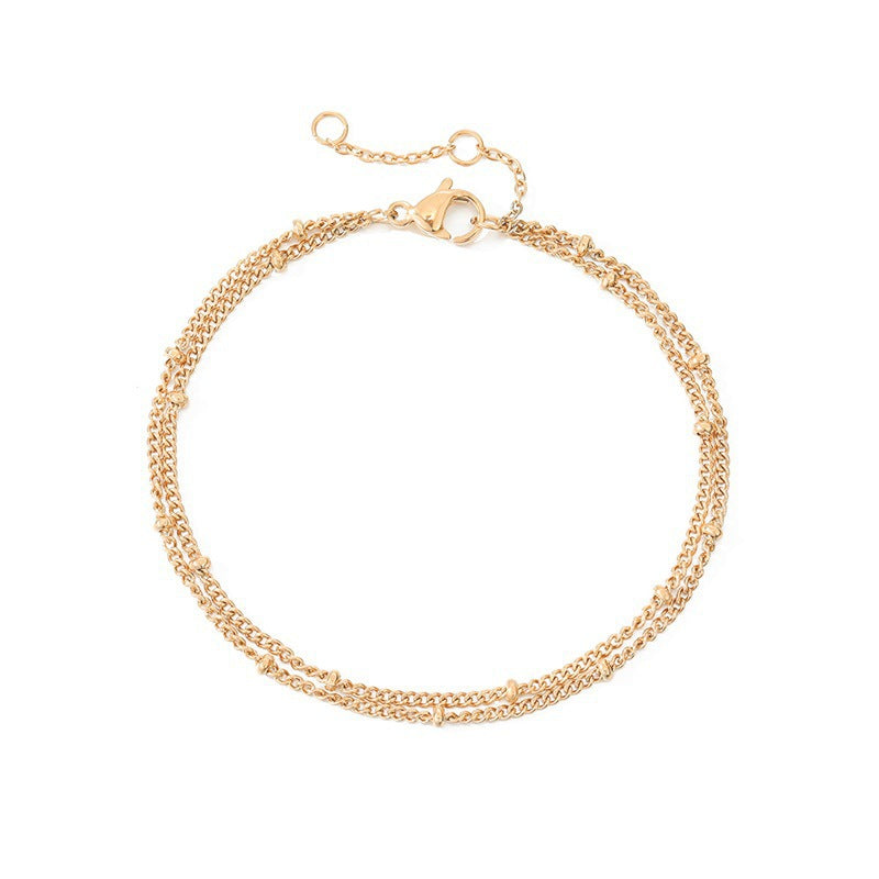 Women's Single Layer Titanium Steel Bracelet