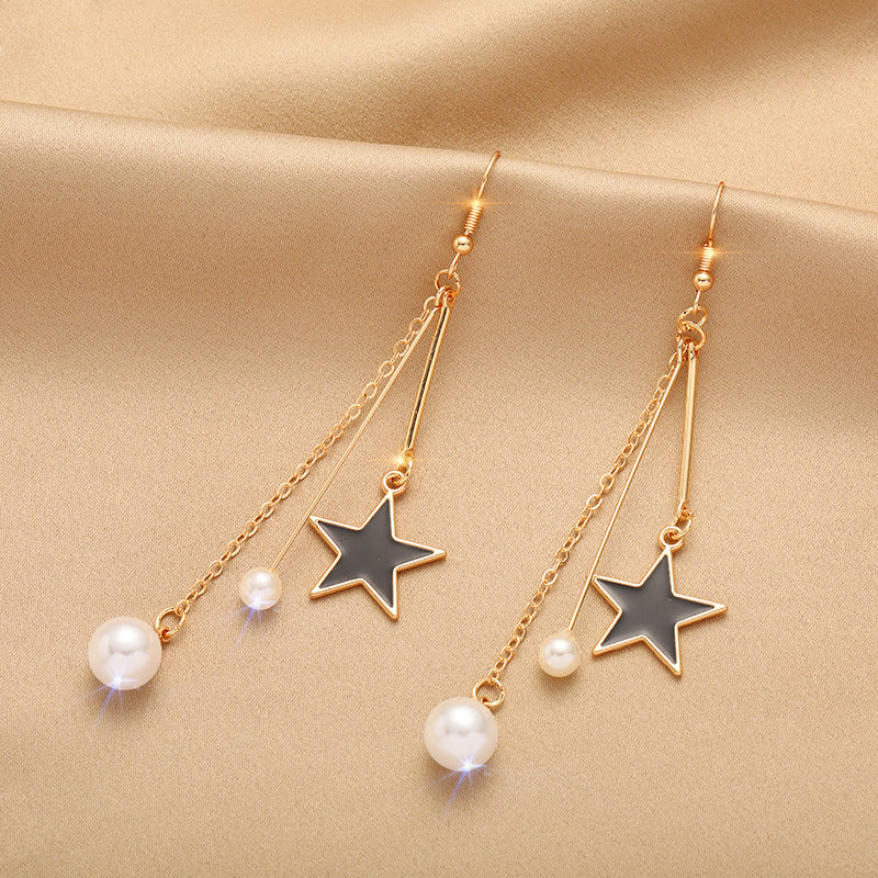 925 Sterling Silver Needle Earrings Female Temperament Hypoallergenic Ear Jewelry