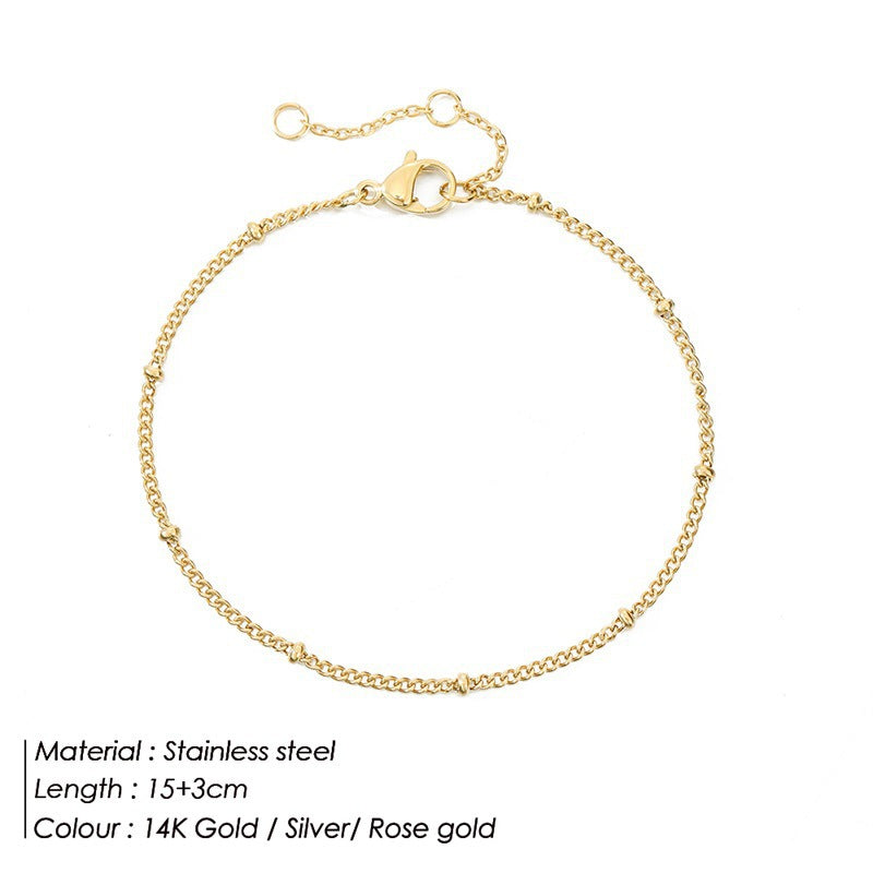 Women's Single Layer Titanium Steel Bracelet