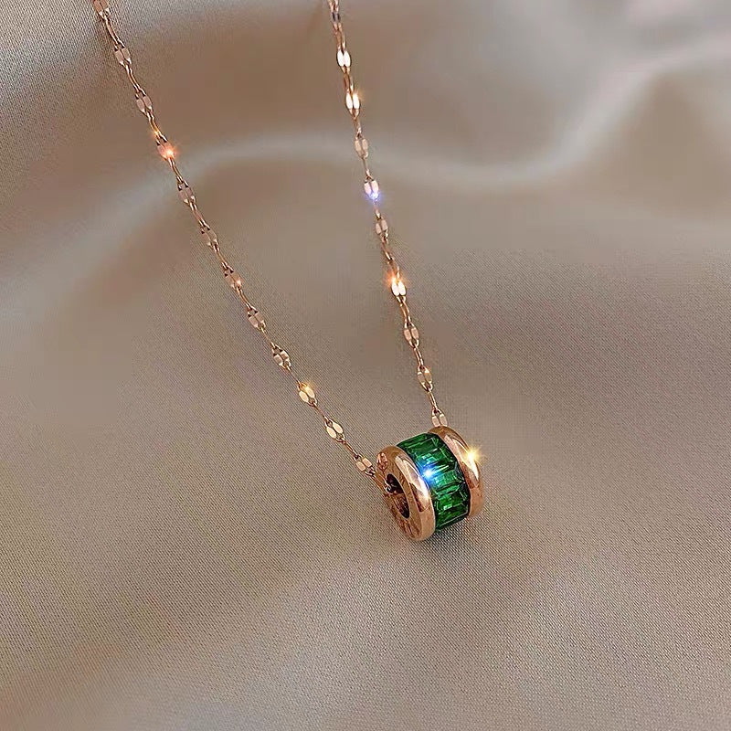 Titanium Steel No Fading Necklace Graceful Online Influencer Small Waist Necklace Female Classic Clavicle Chain Popular Student Stall