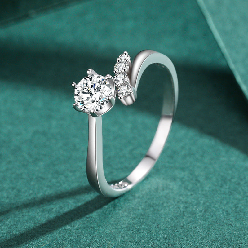 S925 Sterling Silver Niche Design Ring Women