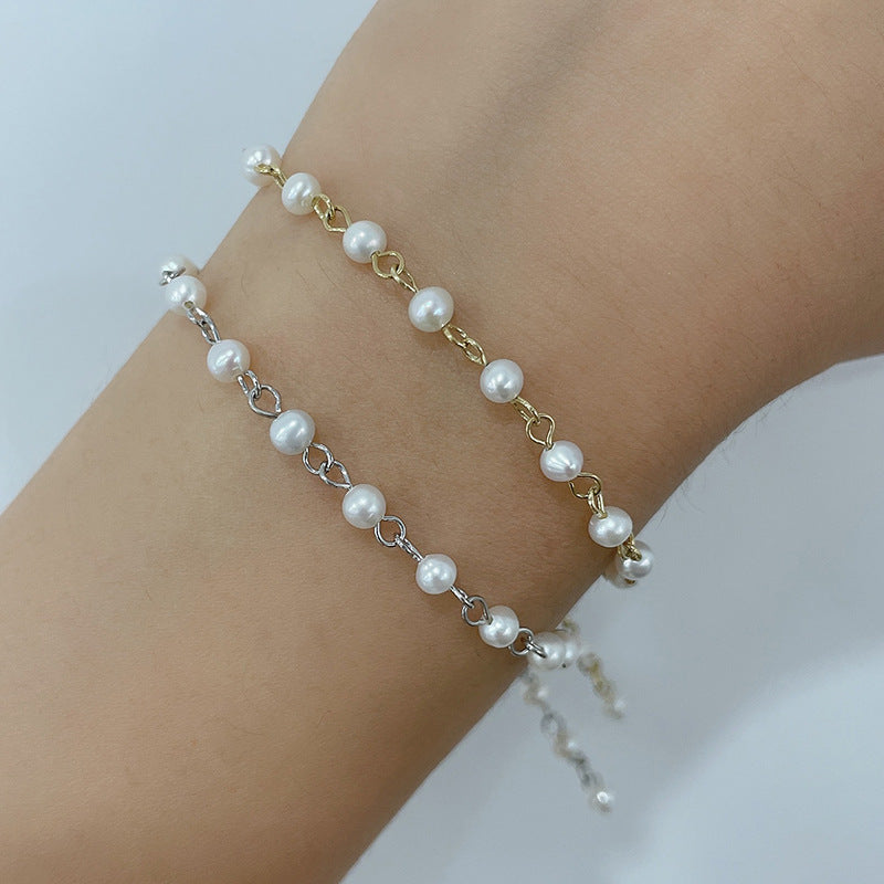 Orla – Perlenarmband, 925 Silber