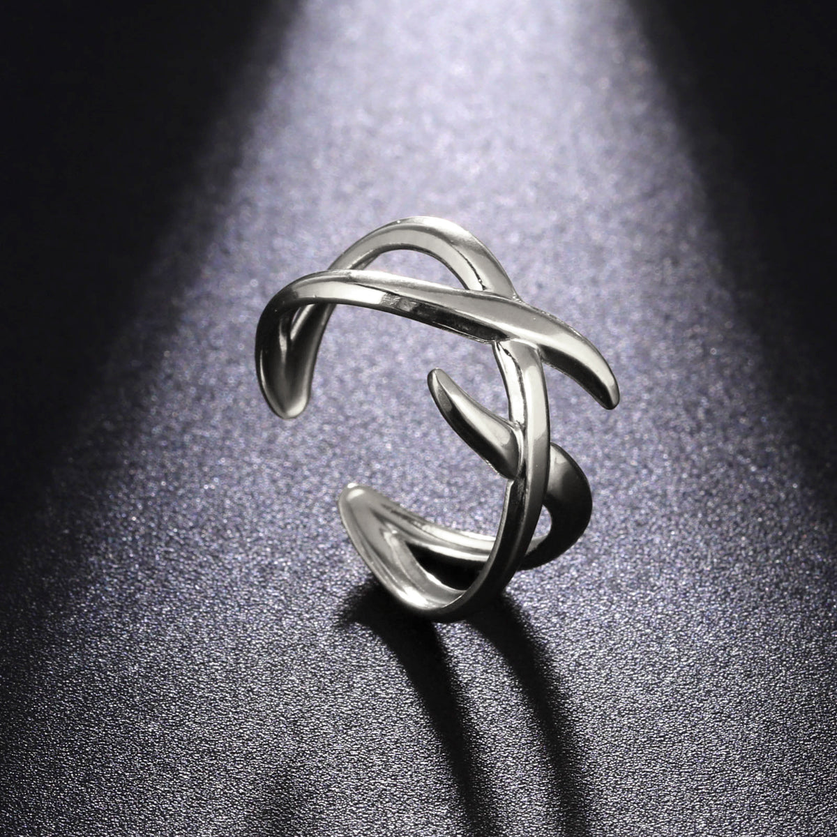 Personalized Retro Women's Fashion Stainless Steel Open Ring