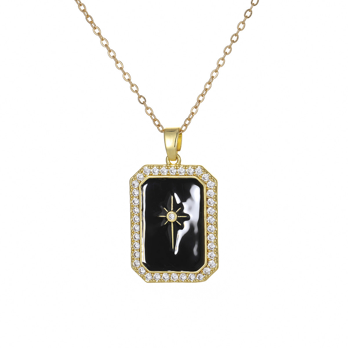 Creative Personalized Eight-Pointed Star Cross Necklace