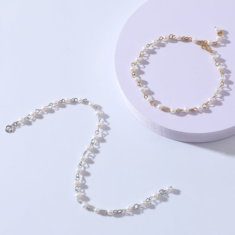 Orla – Perlenarmband, 925 Silber