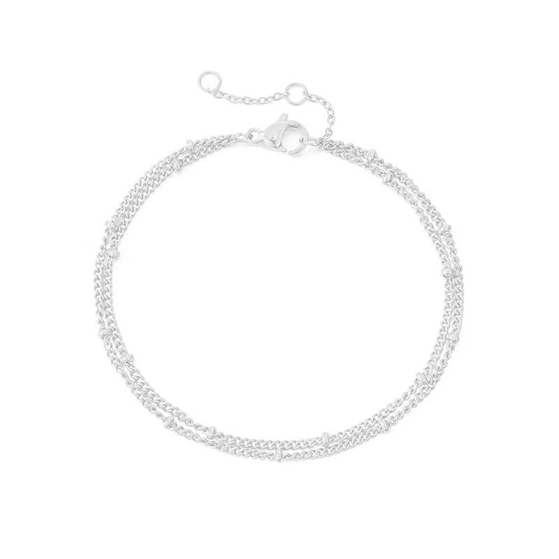 Women's Single Layer Titanium Steel Bracelet