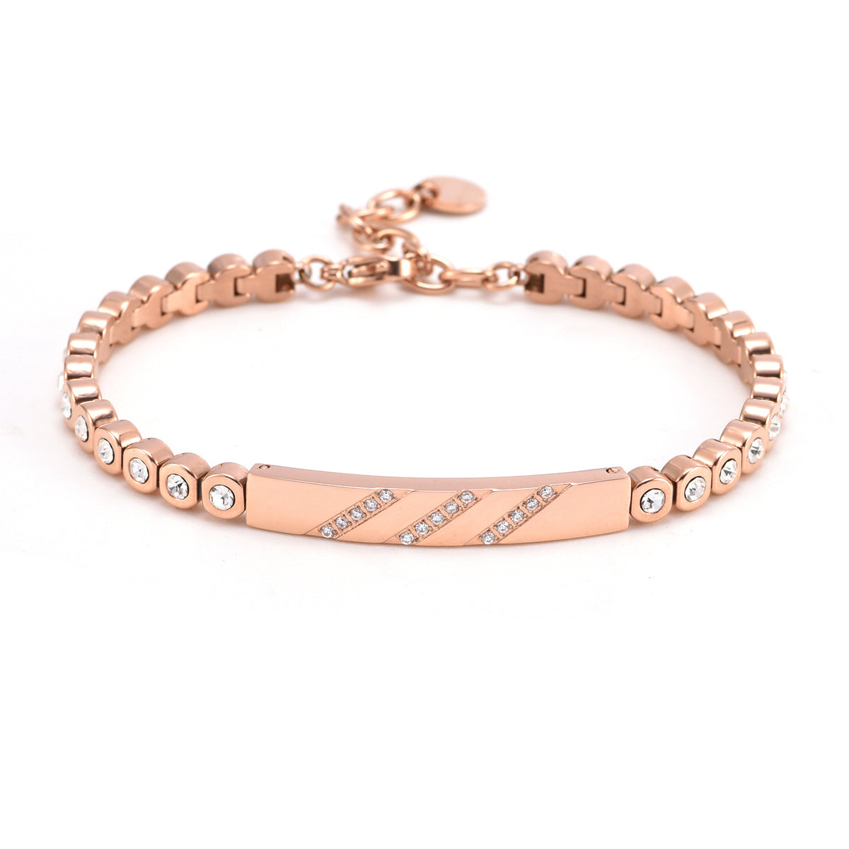 Light Luxury High-grade Inlaid Stone Natural Pattern Bracelet