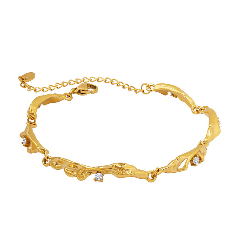 Tina – Geometrisches Zirkonarmband