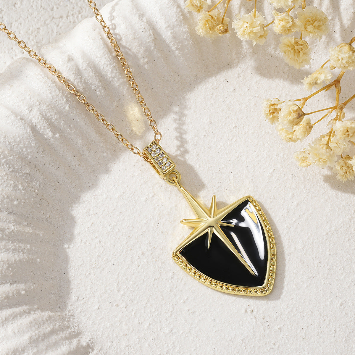 Creative Personalized Eight-Pointed Star Cross Necklace