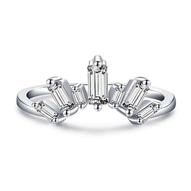 Crown Ring Female Cold Wind Index Finger Ring Jewelry