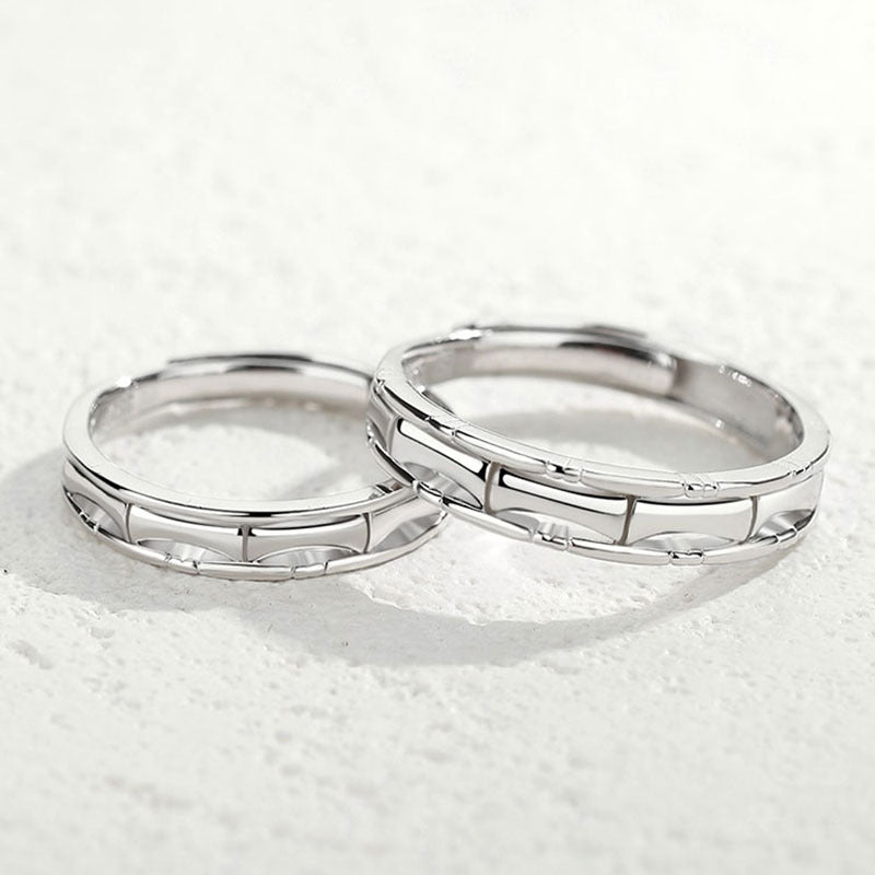 Fashion Personality S925 Silver Ring Men's Proposal Pair Ring Valentine's Day Send Girlfriend