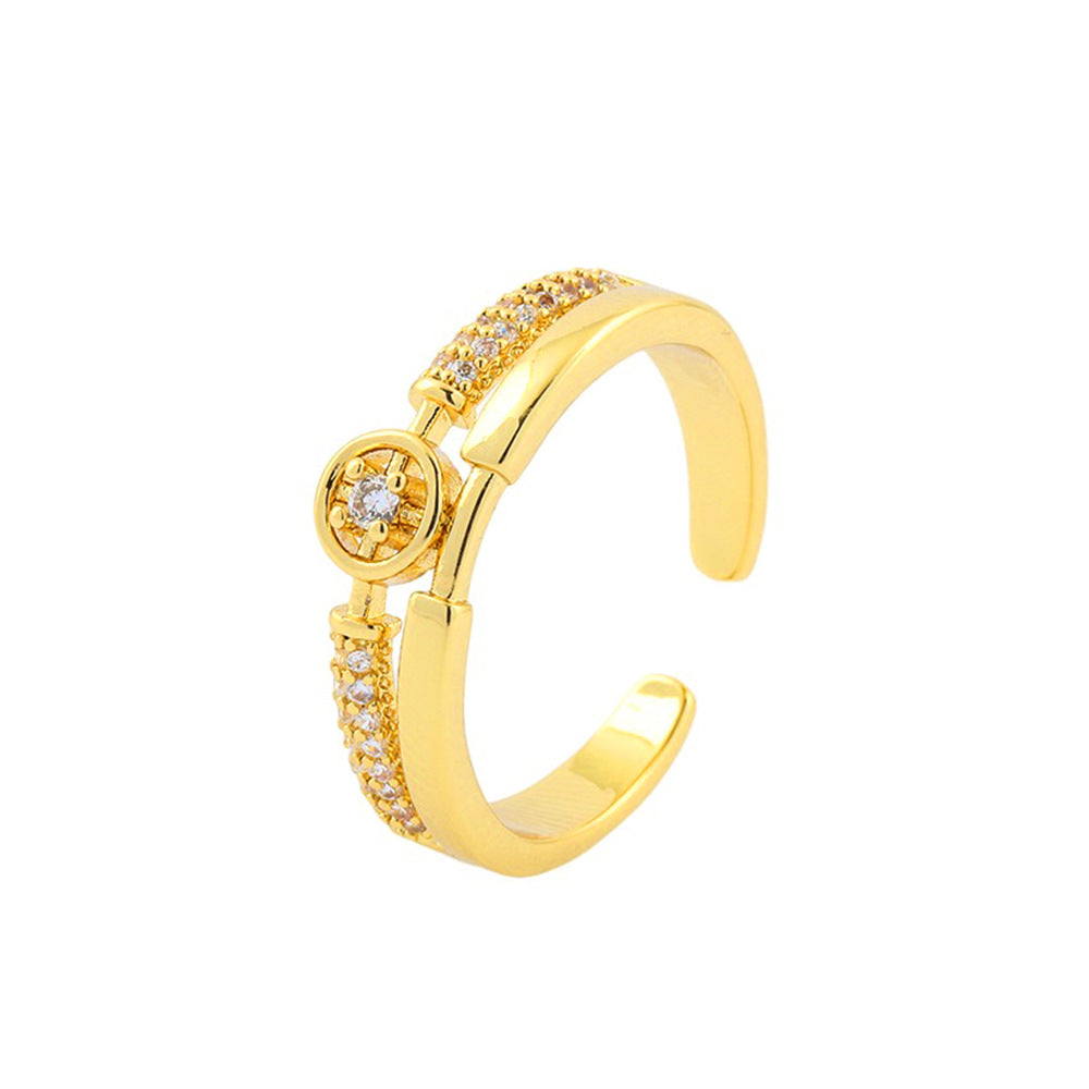 European And American Ins Cold Style Elegant Cross Cord For Braiding Ring Women