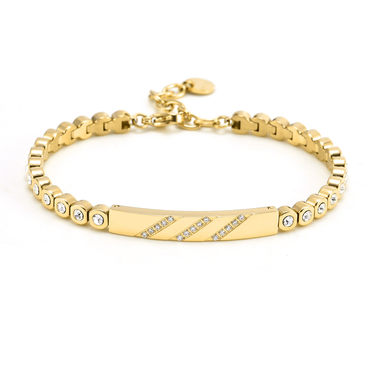 Light Luxury High-grade Inlaid Stone Natural Pattern Bracelet