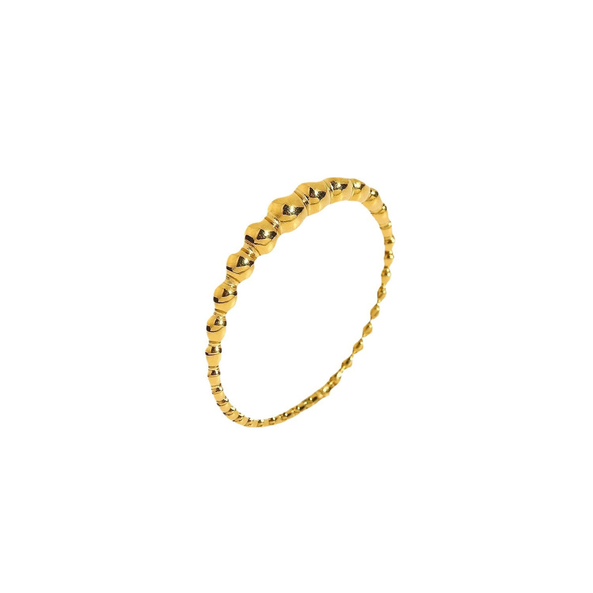 European And American INS Style Chic Small Dot Mini Ring 18K Gold Plating