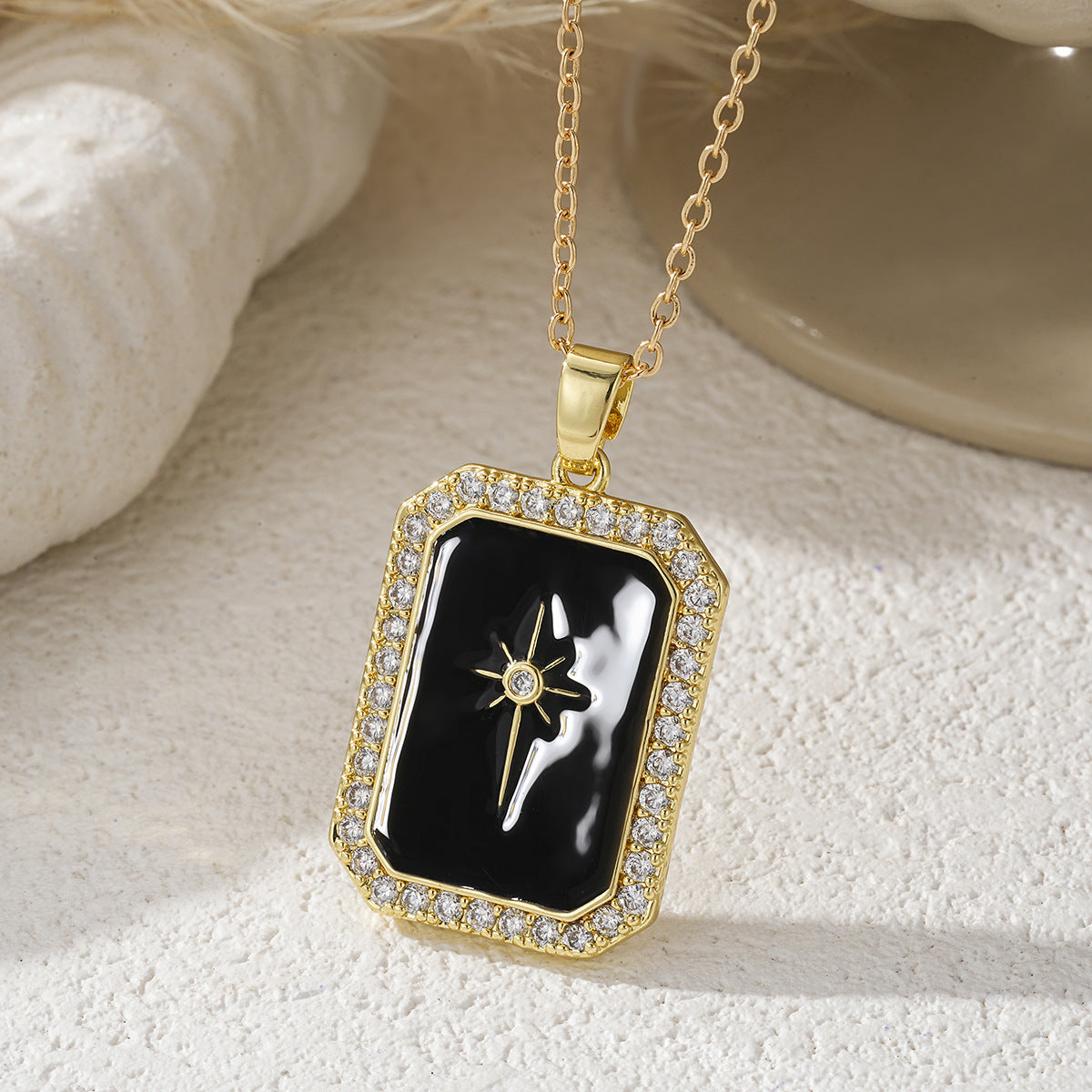Creative Personalized Eight-Pointed Star Cross Necklace